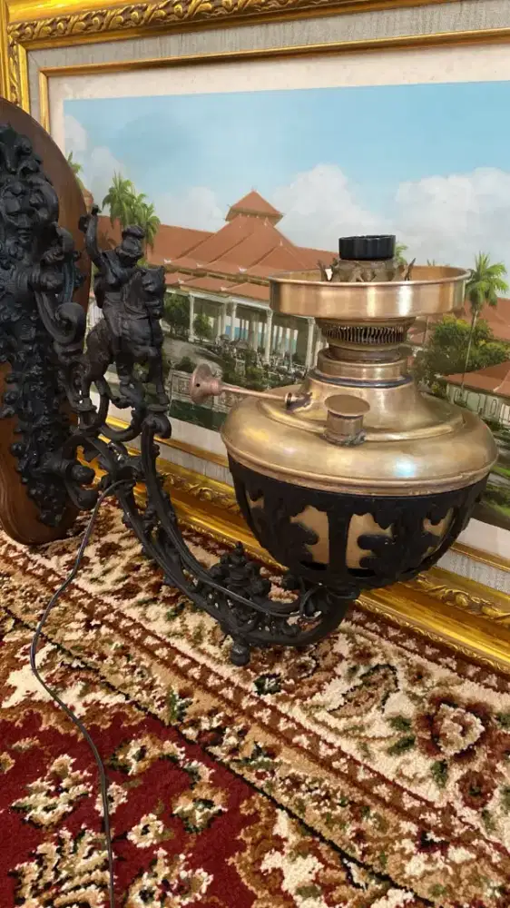 JUALCEPAT 1 UNIT LAMPU DINDING ANTIK UKURAN BESAR TANGKI 40 KUNINGAN