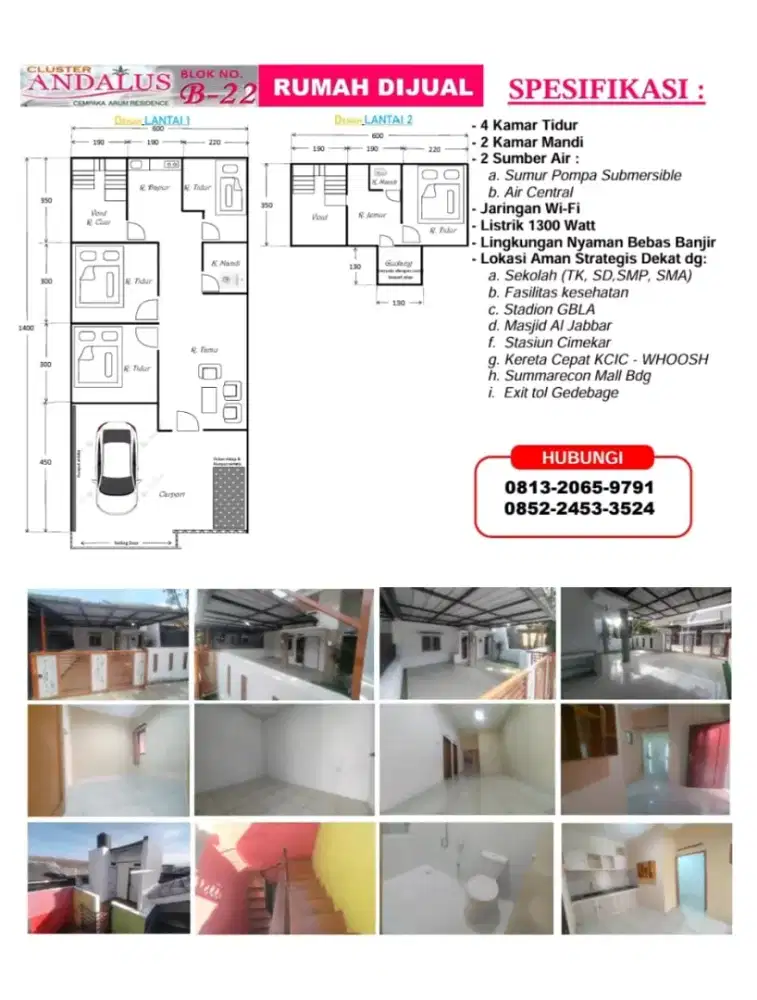 Rumah siap huni, bebas banjir, lokasi strategis, Gedebage Bandung