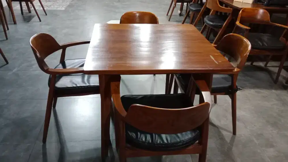Meja kursi kayu jati