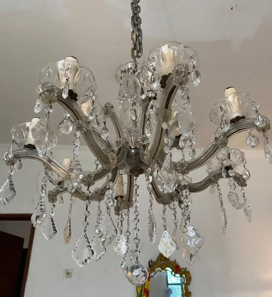 JUALCEPAT LAMPU GANTUNG KRISTAL ITALY CABANG 12