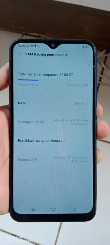 Vivo.  Y12i.  3/32. Mnus retak 3 helai norml