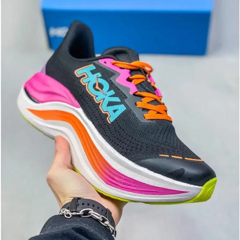 Hoka Skyward X Electric Blue Black