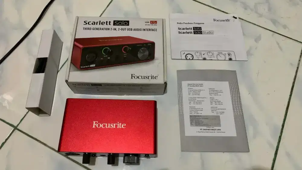 Soundcard Focusrite Scarlett Solo Gen 3rd