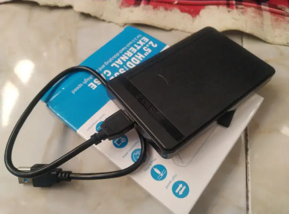 Hardisk External 500GB Casing baru usb3 masih bagus normal