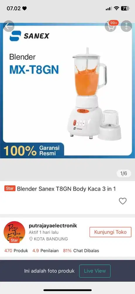 Blender sanex baru