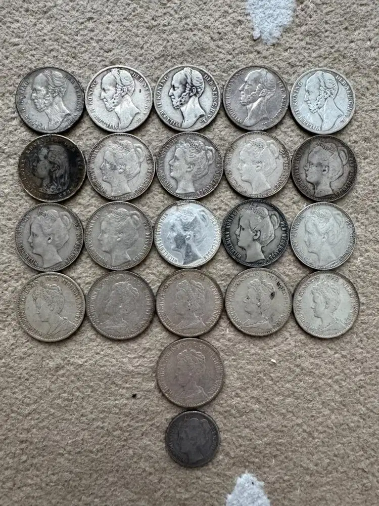Koin Belanda 1 dan 1/2 Gulden