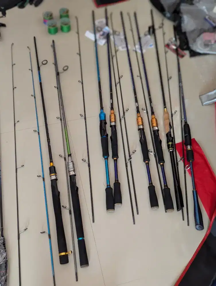 Joran pancing carbon solid 1.80mtr Mewah Kokoh BARU