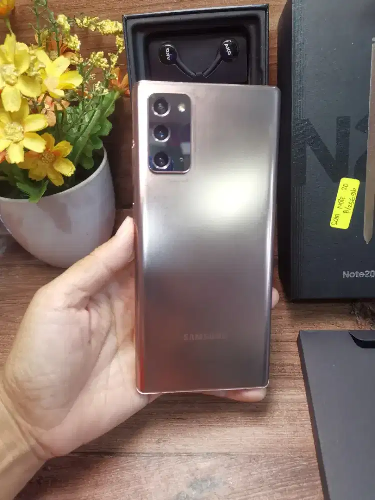 Samsung note 20 bronze mulus fullset original garansi resmi sein BS tt