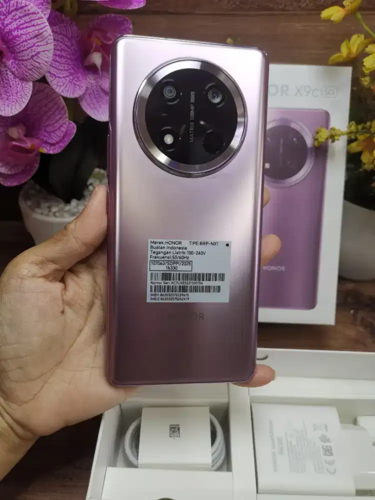 Honor x9c purple 5G 12/256 gb mulus 99% fullset original garansi resmi