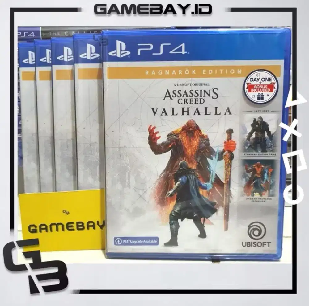Kaset ps 5 bola dan assassins creed  valhalla