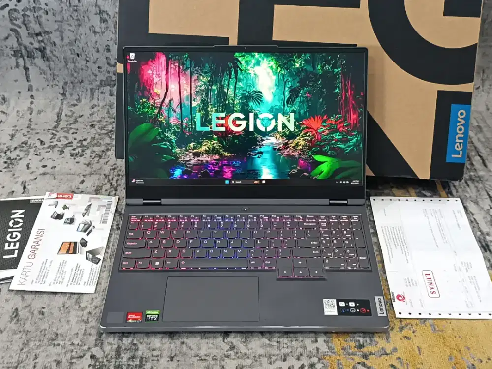 Legion 5 R7-6800H 16GB 512GB RTX 3060 6GB ADP ON 2026 Fulset Like New