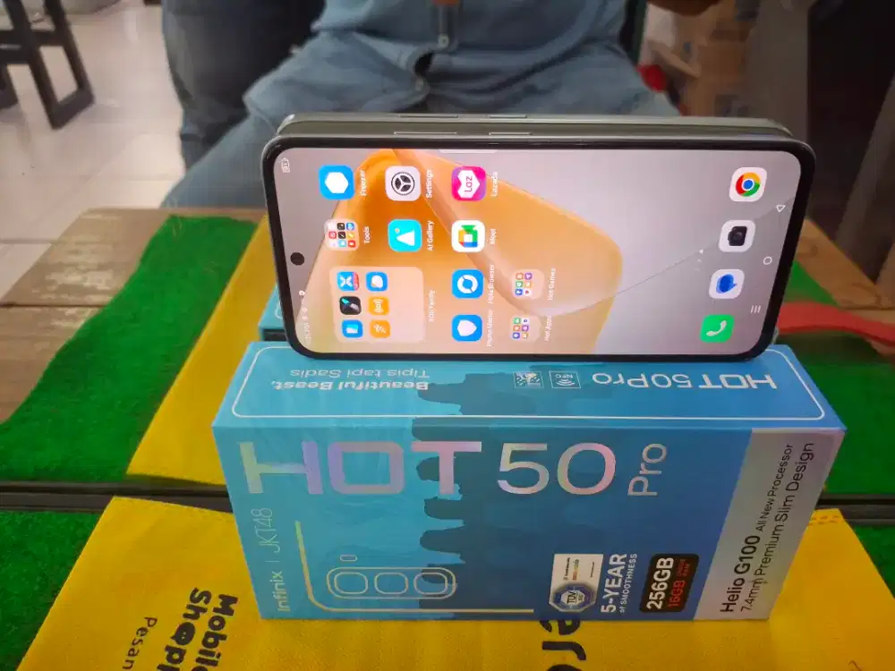 Infinix HOT 50 pro ram 8/256 gb mulus no minus lengkap