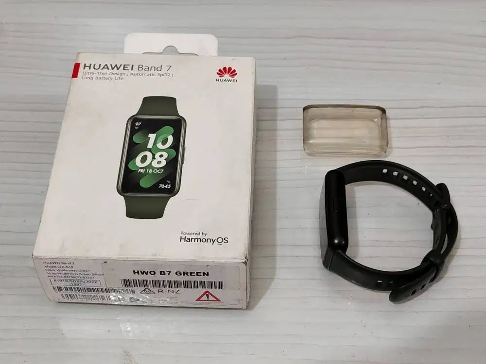 Smartband Huawei Band 7 Wild Green Original Fullset Second Normal Gan