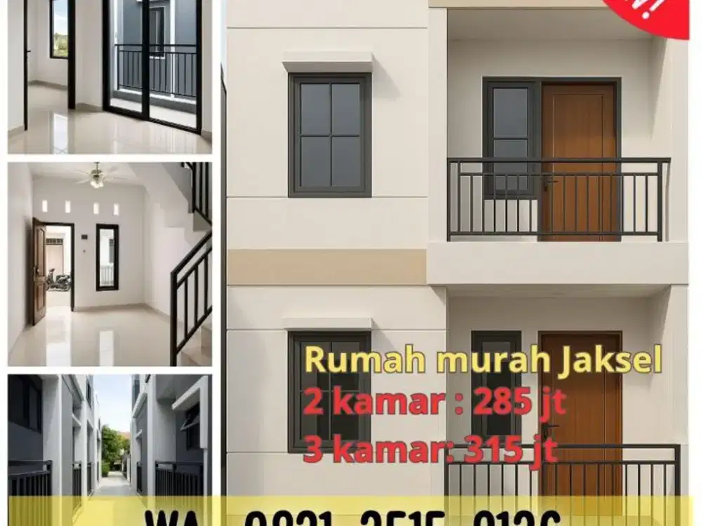 Dijual Murah Rumah 2-lantai Minimalis di Jakarta Selatan