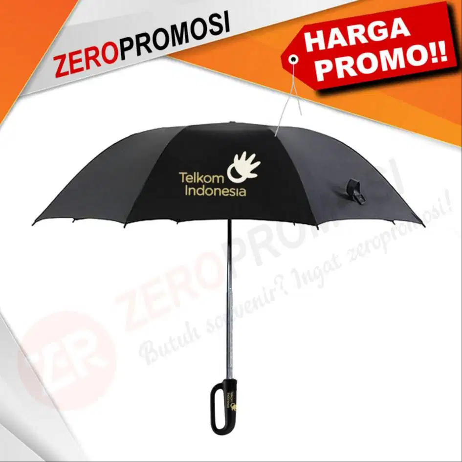Payung Lipat 3 Otomatis Custom Logo — Anti UV untuk Branding kode UML3