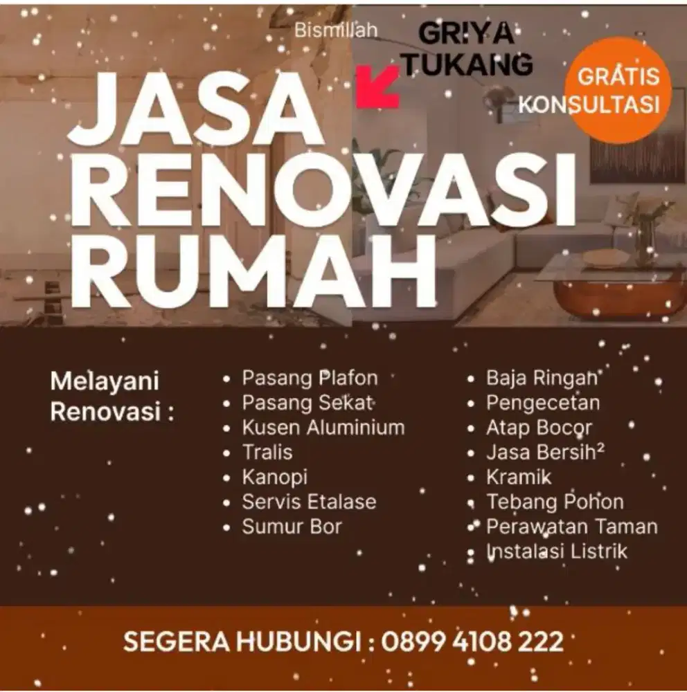Perbaikan Atap bocor dan Renovasi