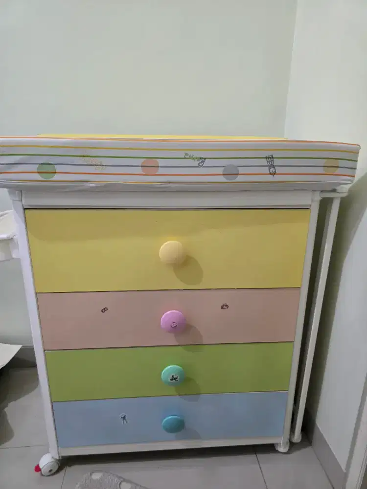 Bak Mandi Bayi & Lemari 4 rak portable