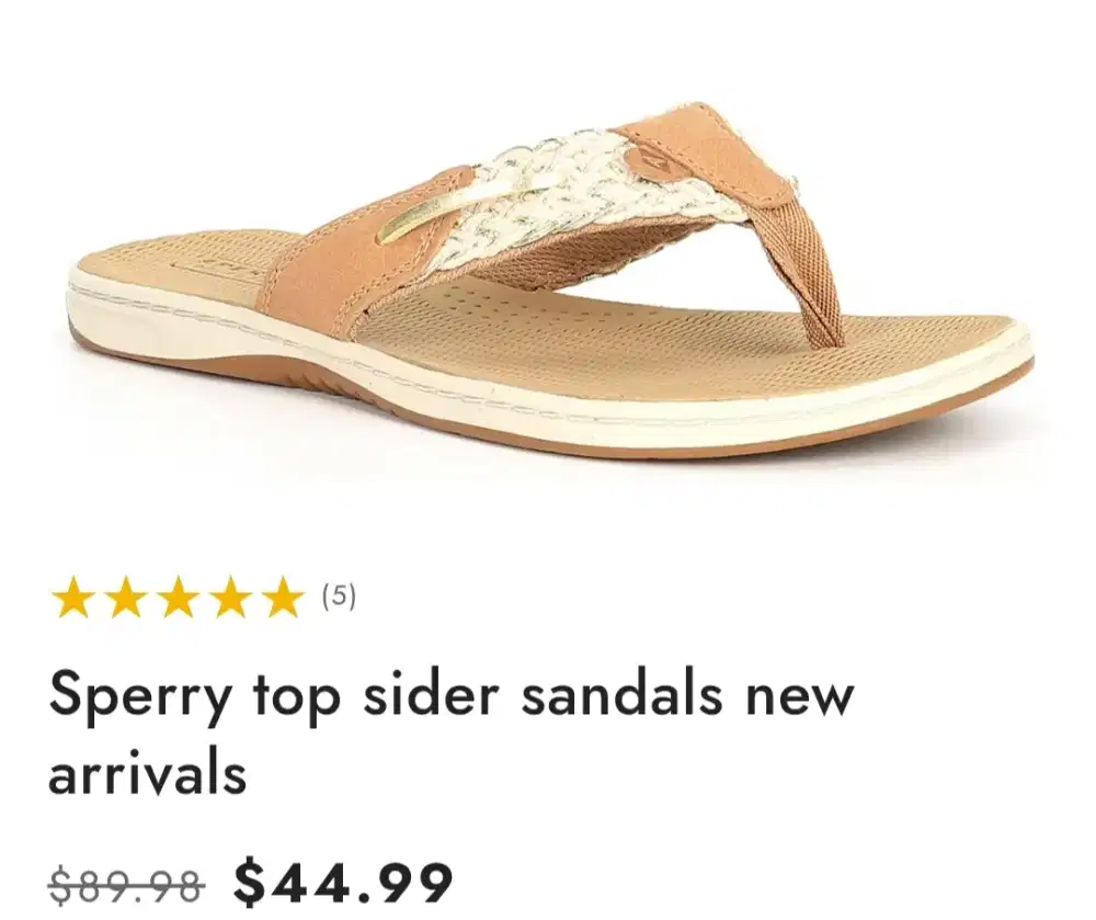 Sandal flip flop Sperry  motif