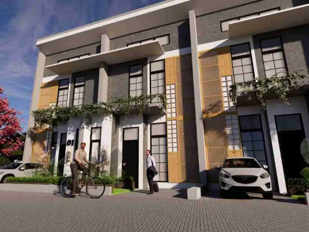 Rumah cluster Cileunyi murah 2 lantai 3 kamar tidur bebas custom bebas banjir strategis 5 menit gerbang tol Cileunyi Bandung