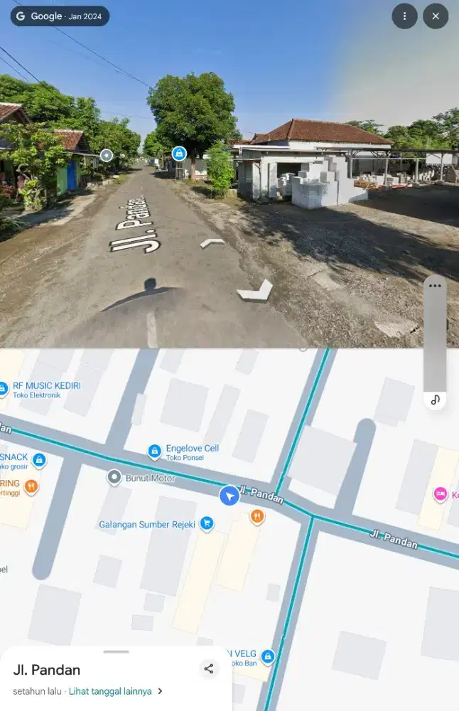 Dijual Tanah datar lokasi strategis Jawa timur  Pare Badas Bunut