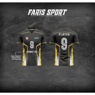 Kaos Jersey Printing bisa custom desain, nama, logo