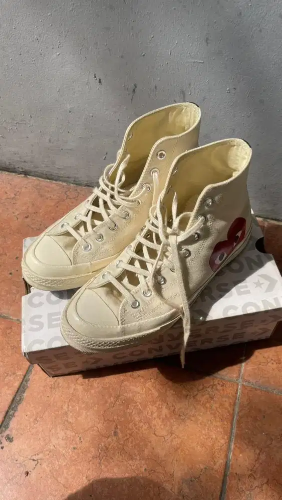 Sepatu sneakers converse 70s CDG white ORI 100%
