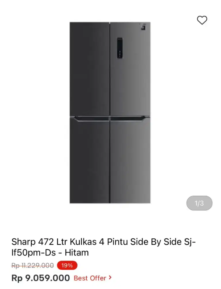 KULKAS SHARP 4 PINTU SJ-IF50PM-DS 472LTR