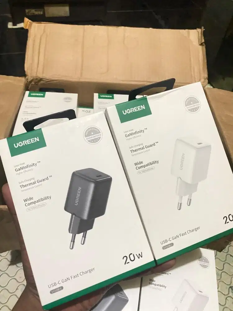 Adaptor charger ugreen 20wat gan fastcharging Mfi