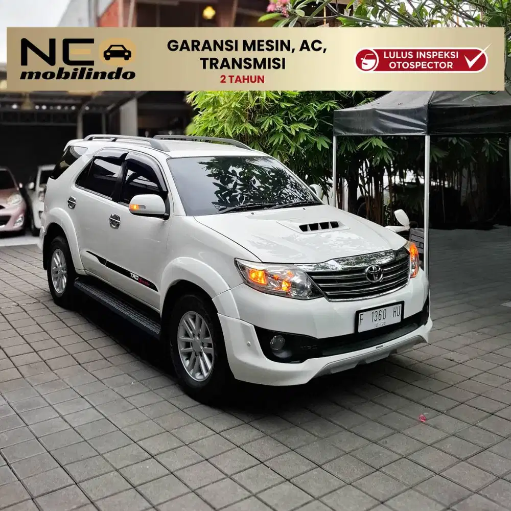[ Garansi Mesin, Matic s/d 2 Th ] FORTUNER 2.5 G VNT TRD SOLAR 2012