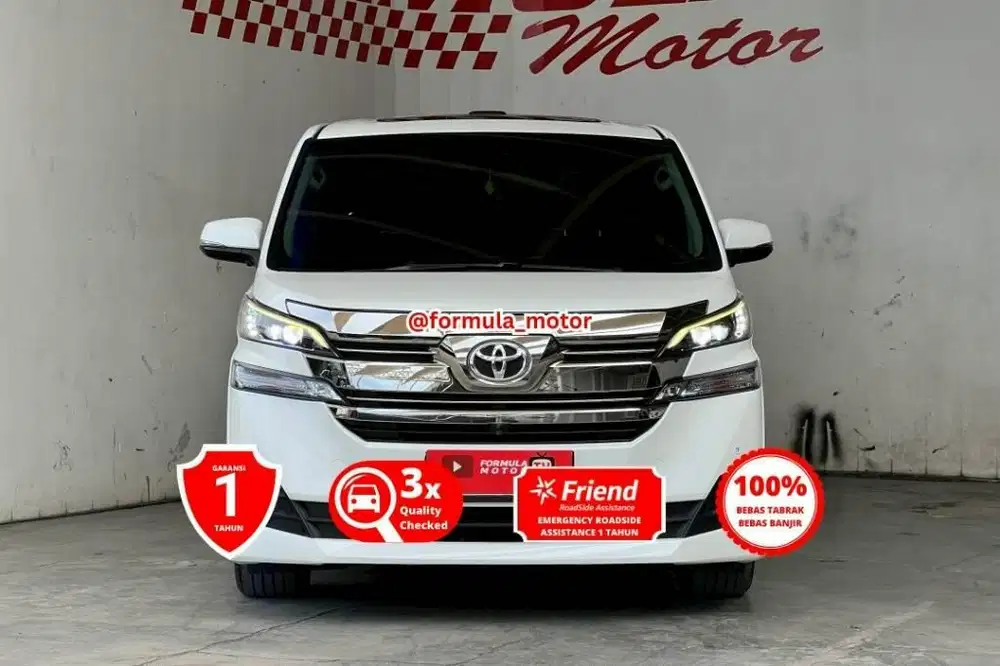 (LOW KM 69rb) Toyota Vellfire G 2.5 AT 2017