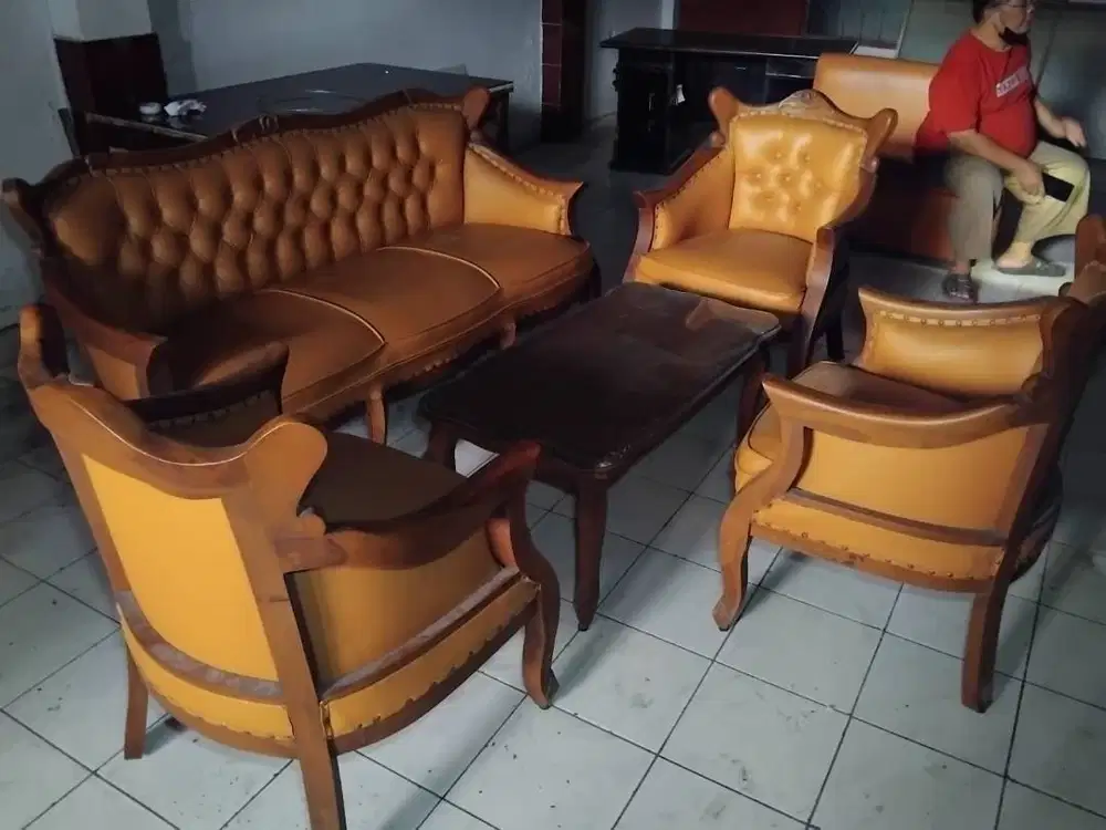 kursi tamu jati super murah