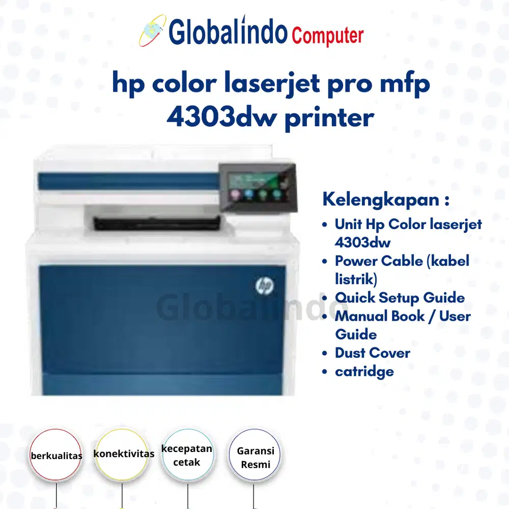 HP COLOR LASERJET PRO MFP 4303DW PRINTER KANTOR YANG MULTIFUNGSI