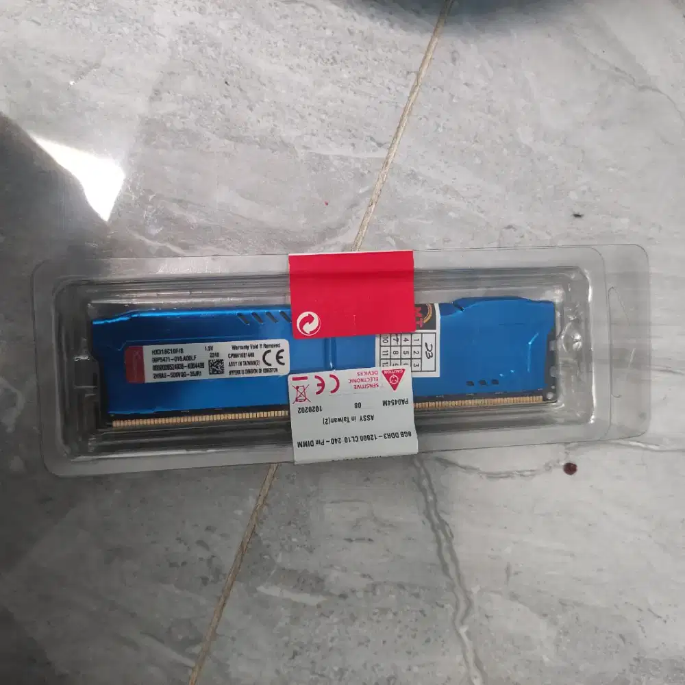 RAM PC Kingston HyperX Fury DDR3 8GB PC12800