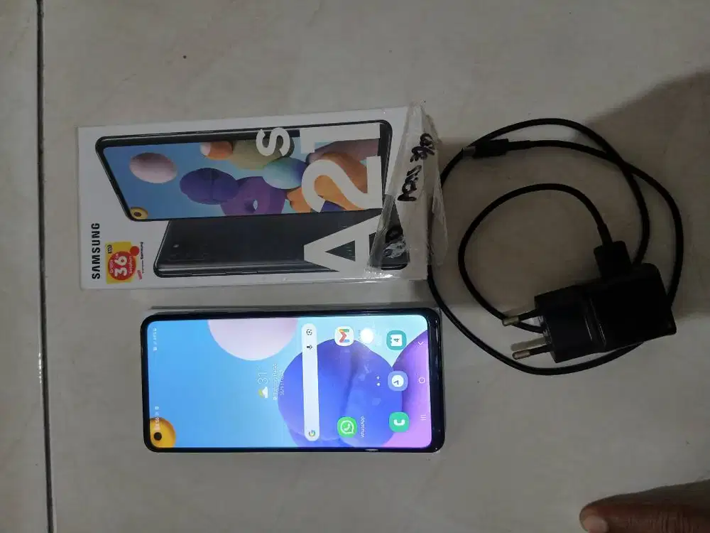 Dijual HP Samsung A21s Ram 3/32 warna hitam