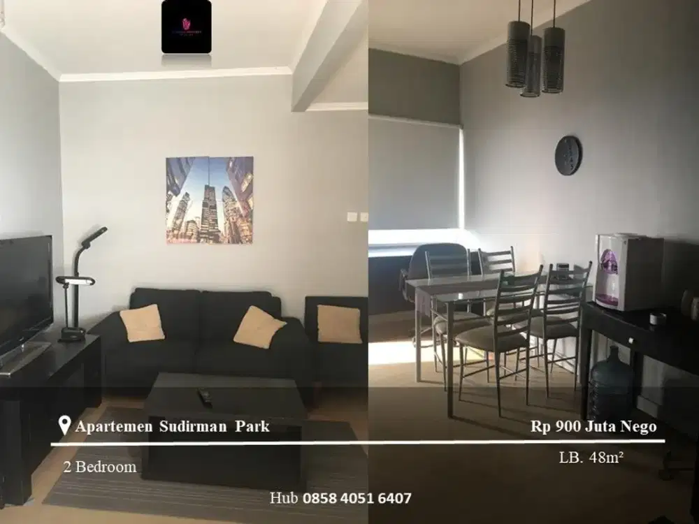 Dijual Apartement Sudirman Park Mid Floor 2BR FF