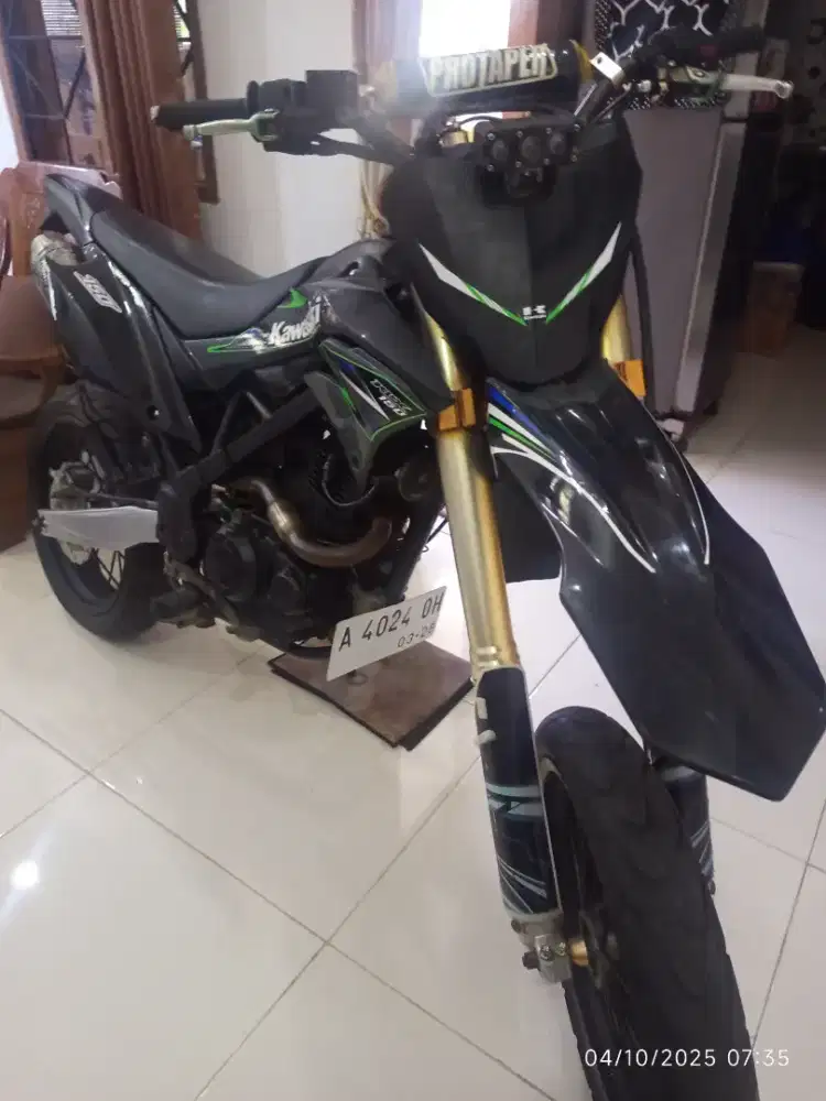 Kawasaki klx shok depan upside down