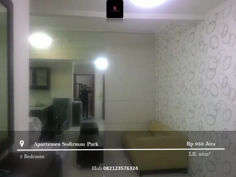 Dijual Apartment Sudirman Park Low Floor 2BR Full Furnished