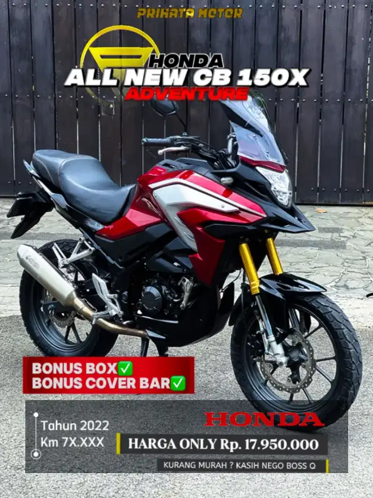 DP 0 Rupiah Honda All New CB 150X 2022