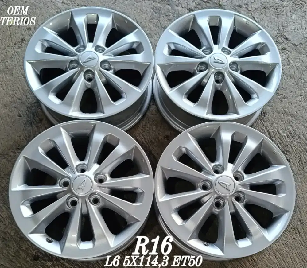 Jual velg oem terios r16 5x114,3 grandmax ertiga innova dll