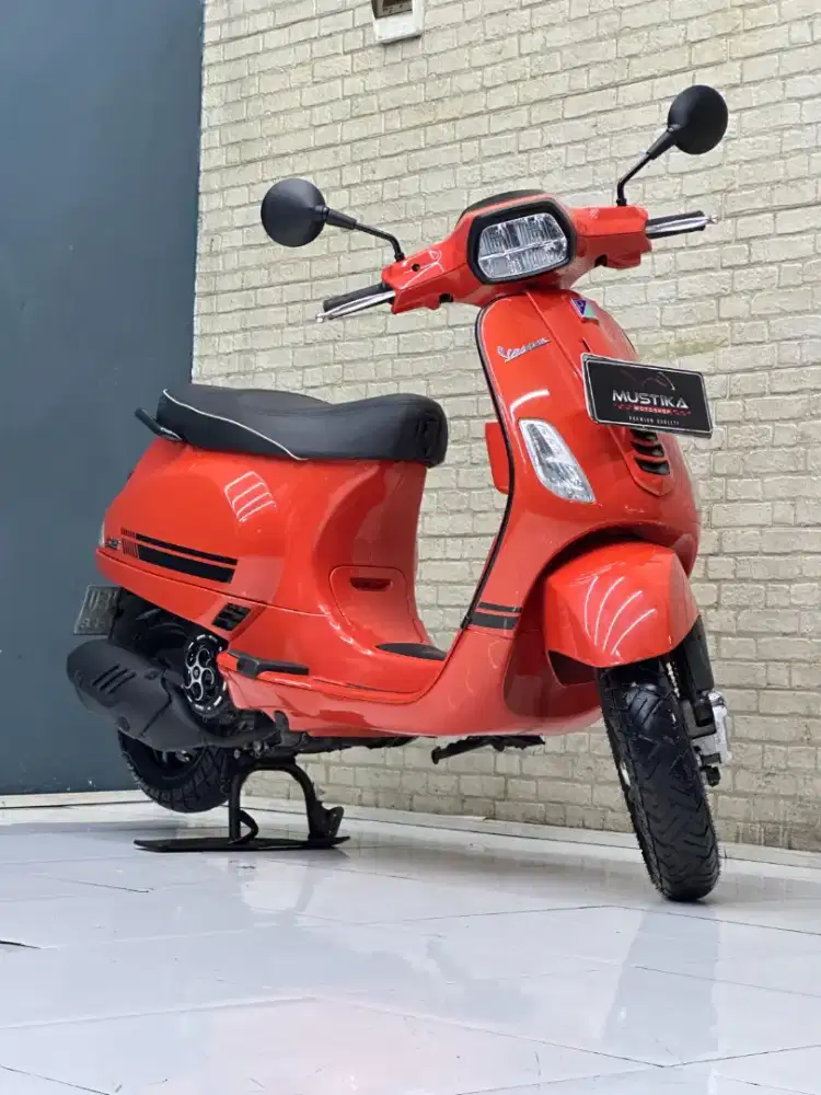 TERMURAH‼️ Vespa S125 2023 Facelift Orange Tramonto - Mustika motor
