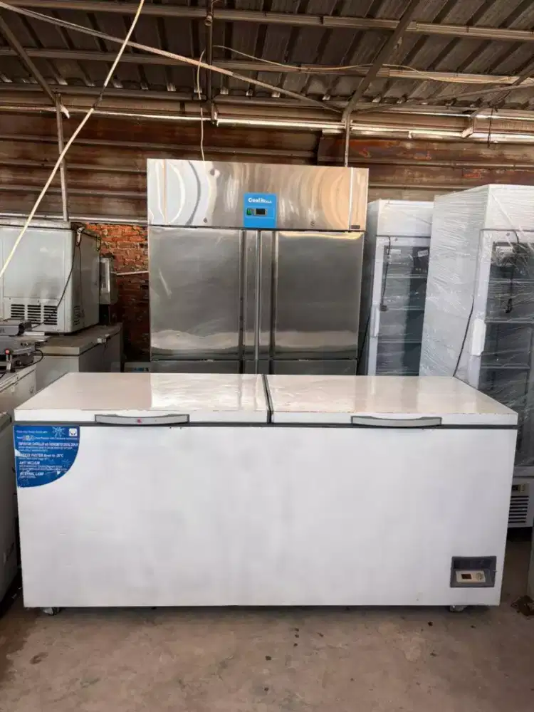 Freezer box 2 pintu
Kapasitas 715 liter