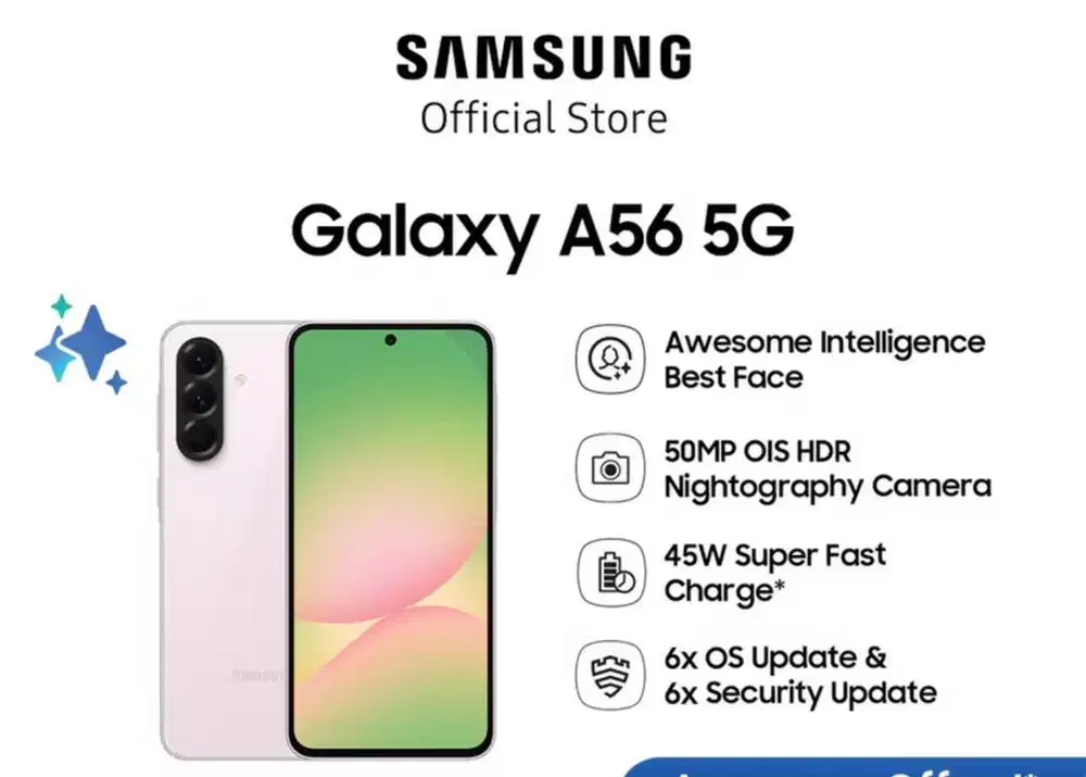 Samsung A56 5G Awesome Pink