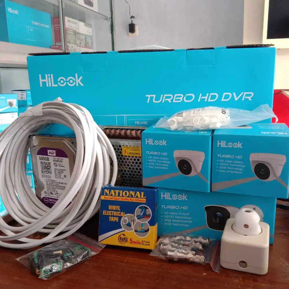 PAKET CCTV ANALOG 3 CAMERA (2MP)