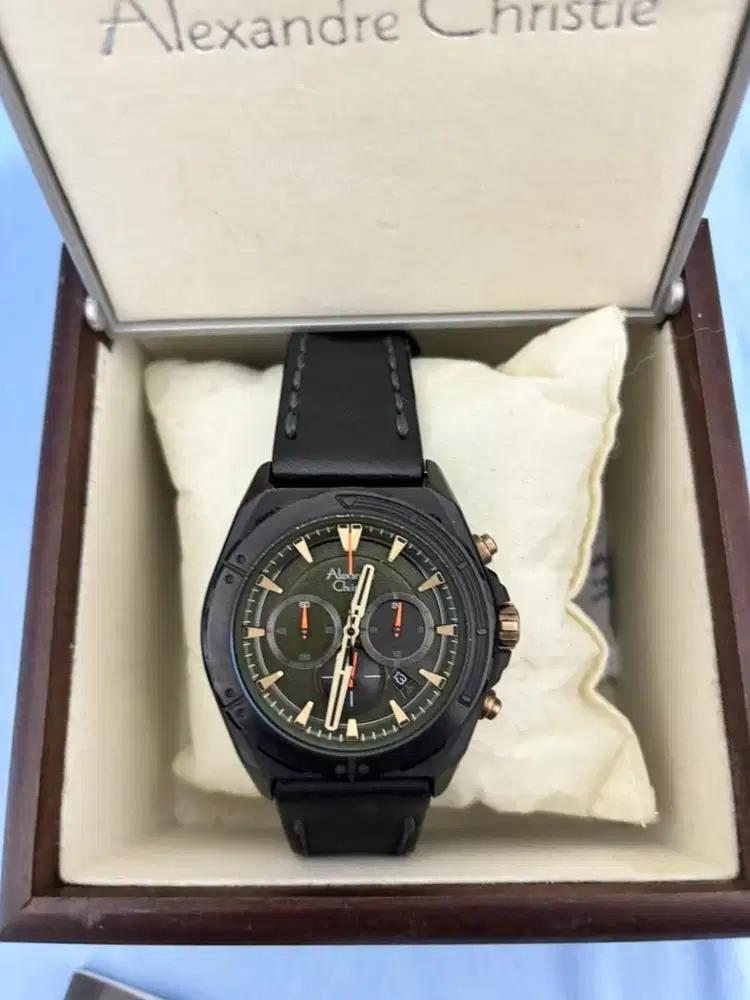 Jual jam Alexandre Christie AC 6664 black gold MCLGBGN