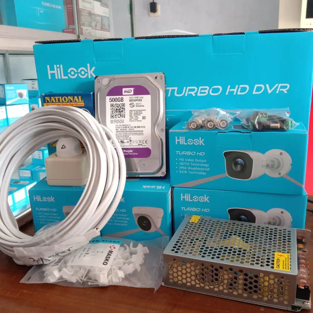 PAKET CCTV ANALOG 4 CAMERA (2MP)