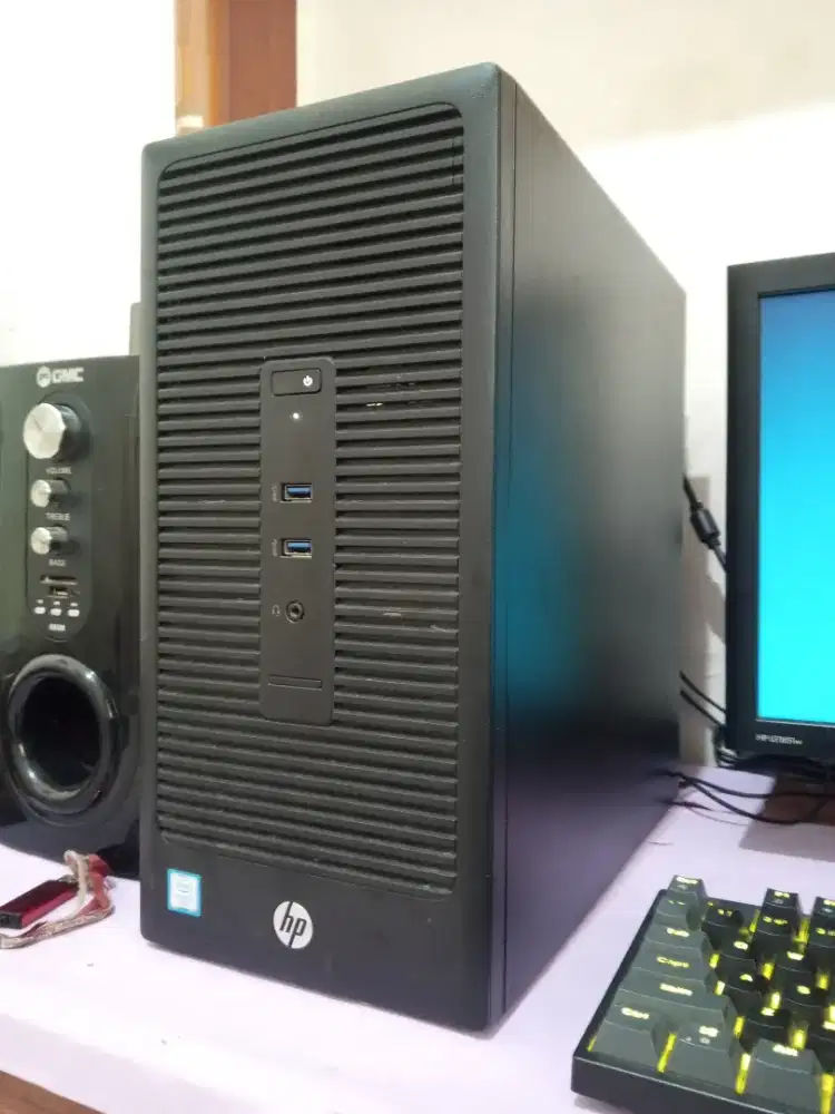 Pc cpu gaming dan editing HP / intel core i3 gen6 + ram 8gb ddr4