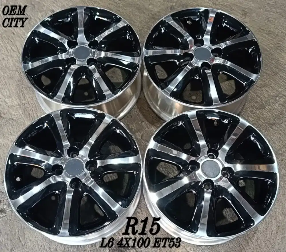 Jual velg oem city r15 4x100 brio agya ayla datsun dll