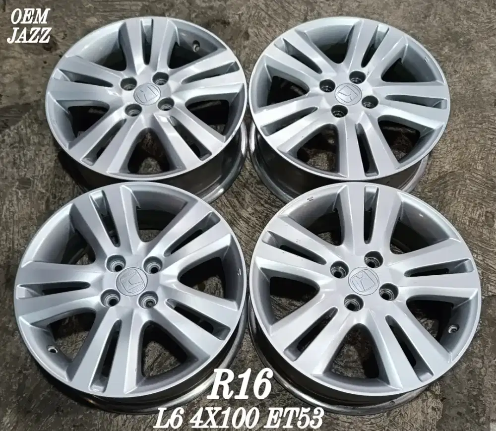 Jual velg oem jazz ge8 r16 4x100 brio agya ayla datsun dll