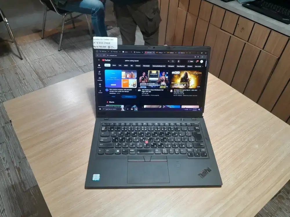 Laptop Lenovo X1 Carbon 6TH cocok untuk Coding,Editing,Design