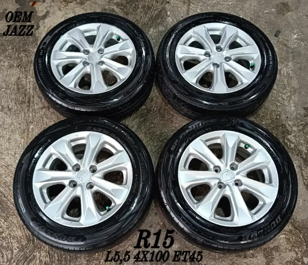 Jual velg oem jazz r15 4x100 brio agya ayla sigra dll